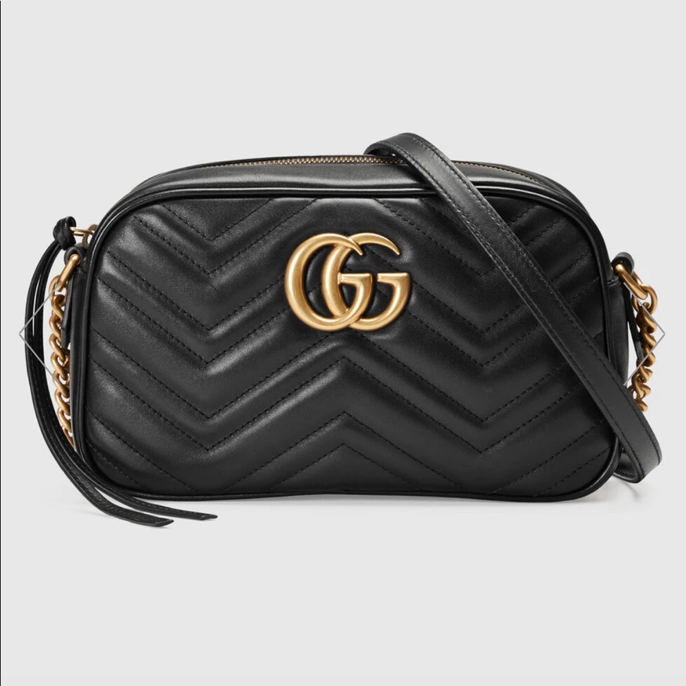 GG Marmont Small Matelassé Shoulder Bag